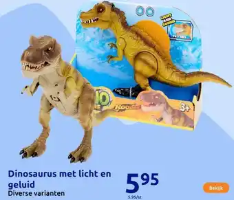 Action Dinosaurus met licht en geluid aanbieding