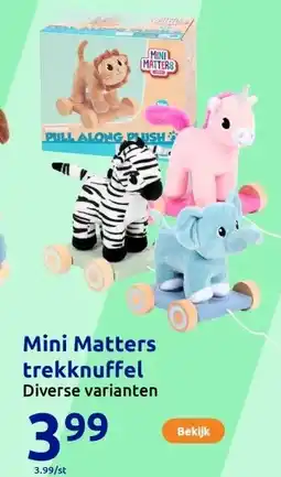 Action Mini Matters trekknuffel aanbieding