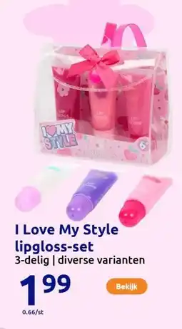 Action I Love My Style lipgloss-set aanbieding