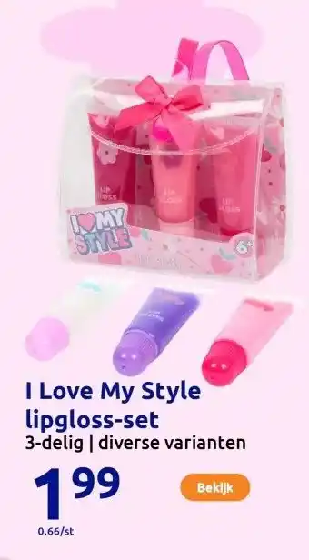 Action I Love My Style lipgloss-set aanbieding