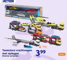 Action Teamsterz vrachtwagen met oplegger aanbieding