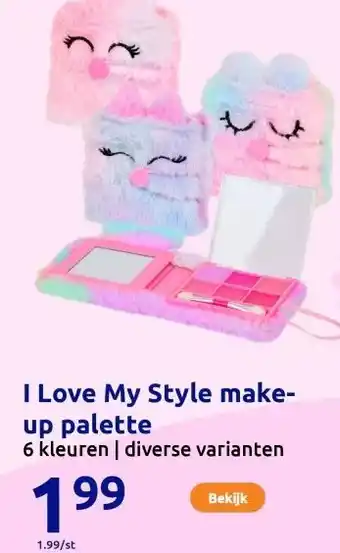 Action I Love My Style make-up palette aanbieding