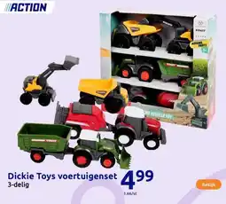 Action Dickie Toys voertuigenset aanbieding