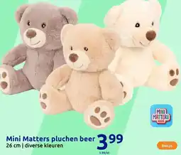 Action Mini Matters pluchen beer aanbieding