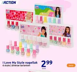 Action I Love My Style nagellak aanbieding