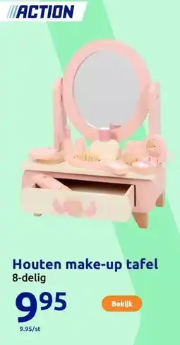 Action Houten make-up tafel aanbieding