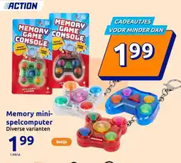 Action Memory mini-spelcomputer aanbieding