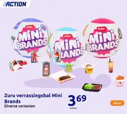 Action Zuru verrassingsbal Mini Brands aanbieding