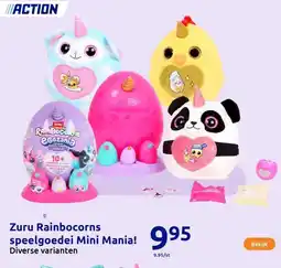 Action Zuru Rainbocorns speelgoedei Mini Mania! aanbieding
