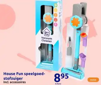 Action House Fun speelgoed-stofzuiger aanbieding