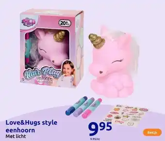 Action Love&Hugs style eenhoorn aanbieding