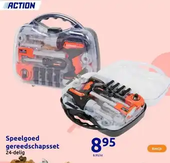 Action Speelgoed gereedschapsset aanbieding