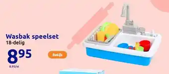 Action Wasbak speelset aanbieding