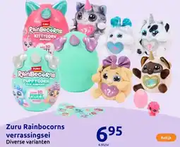 Action Zuru Rainbocorns verrassingsei aanbieding