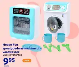 Action House Fun speelgoedwasmachine of -vaatwasser aanbieding