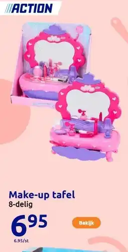 Action Make-up tafel aanbieding