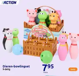 Action Dieren-bowlingset aanbieding