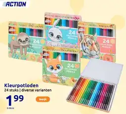 Action Kleurpotloden aanbieding