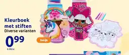 Action Kleurboek met stiften aanbieding