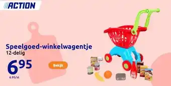 Action Speelgoed-winkelwagentje aanbieding