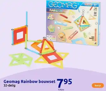 Action Geomag Rainbow bouwset aanbieding