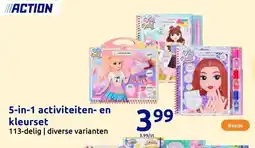 Action 5-in-1 activiteiten- en kleurset aanbieding