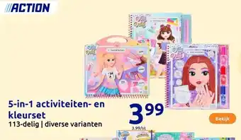 Action 5-in-1 activiteiten- en kleurset aanbieding