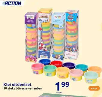 Action Klei uitdeelset aanbieding