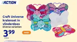 Action Craft Universe kralenset in vlinderdoos aanbieding