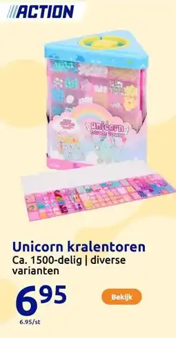 Action Unicorn kralentoren aanbieding