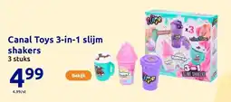 Action Canal Toys 3-in-1 slijm shakers aanbieding