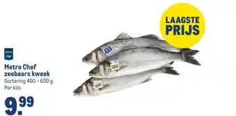 Makro Metro Chef zeebaars aanbieding
