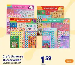 Action Craft Universe stickervellen aanbieding