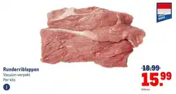 Makro Runderriblappen Vacuüm aanbieding