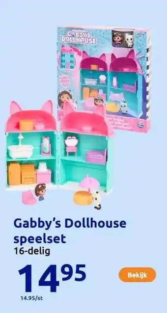 Action Gabby’s Dollhouse speelset aanbieding