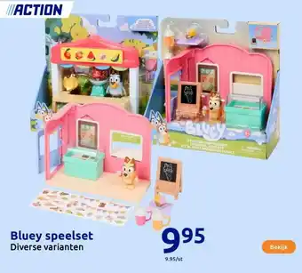 Action Bluey speelset aanbieding