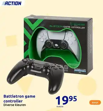 Action Battletron game controller aanbieding