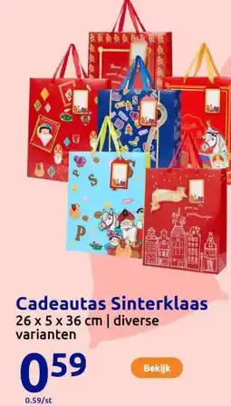 Action Cadeautas Sinterklaas aanbieding