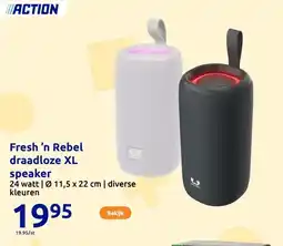 Action Fresh ’n Rebel draadloze XL speaker aanbieding
