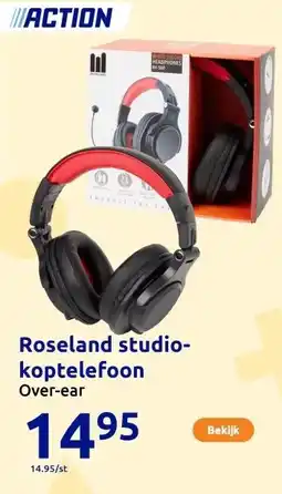 Action Roseland studio-koptelefoon aanbieding