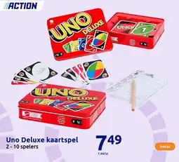 Action Uno Deluxe kaartspel aanbieding