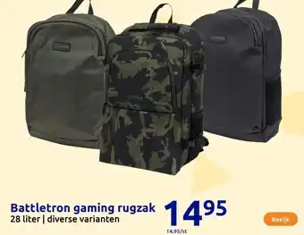 Action Battletron gaming rugzak aanbieding