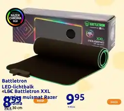 Action LSC Battletron XXL gaming muismat Razer Chroma aanbieding
