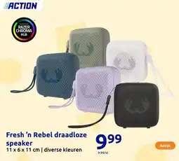 Action Fresh ’n Rebel draadloze speaker aanbieding
