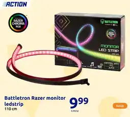 Action Battletron Razer monitor ledstrip aanbieding