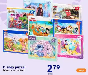 Action Disney puzzel aanbieding
