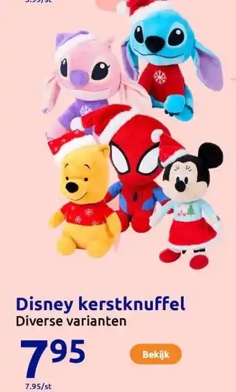 Action Disney kerstknuffel aanbieding