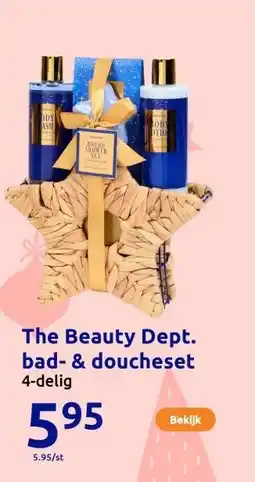 Action The Beauty Dept. bad- & doucheset aanbieding