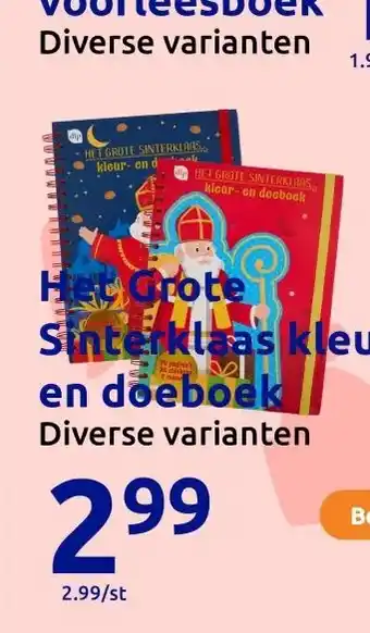 Action Het Grote Sinterklaas kleur- en doeboek aanbieding