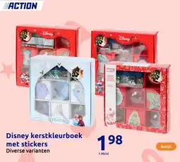 Action Disney kerstkleurboek met stickers aanbieding
